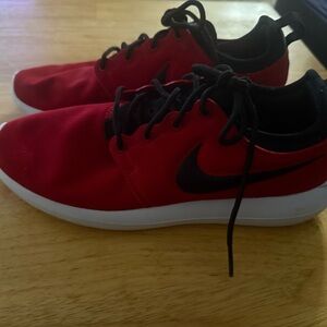 Nike Red and Black Athletic Shoes